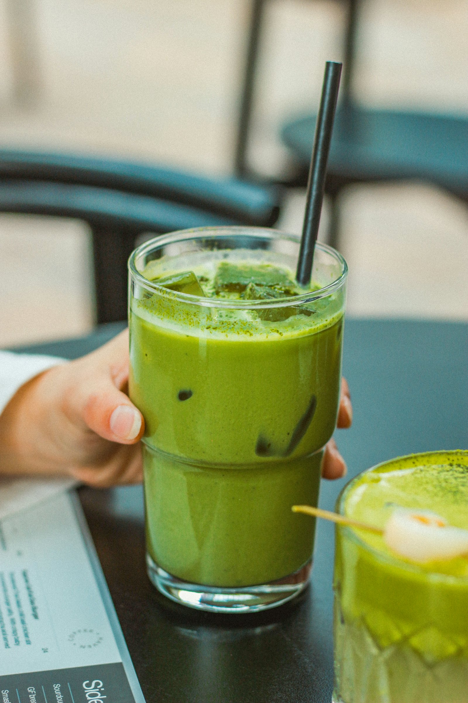 Matcha latte helado